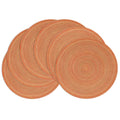 Round Braided Fall Placemats Set of 6 Thanksgiving Place Mats