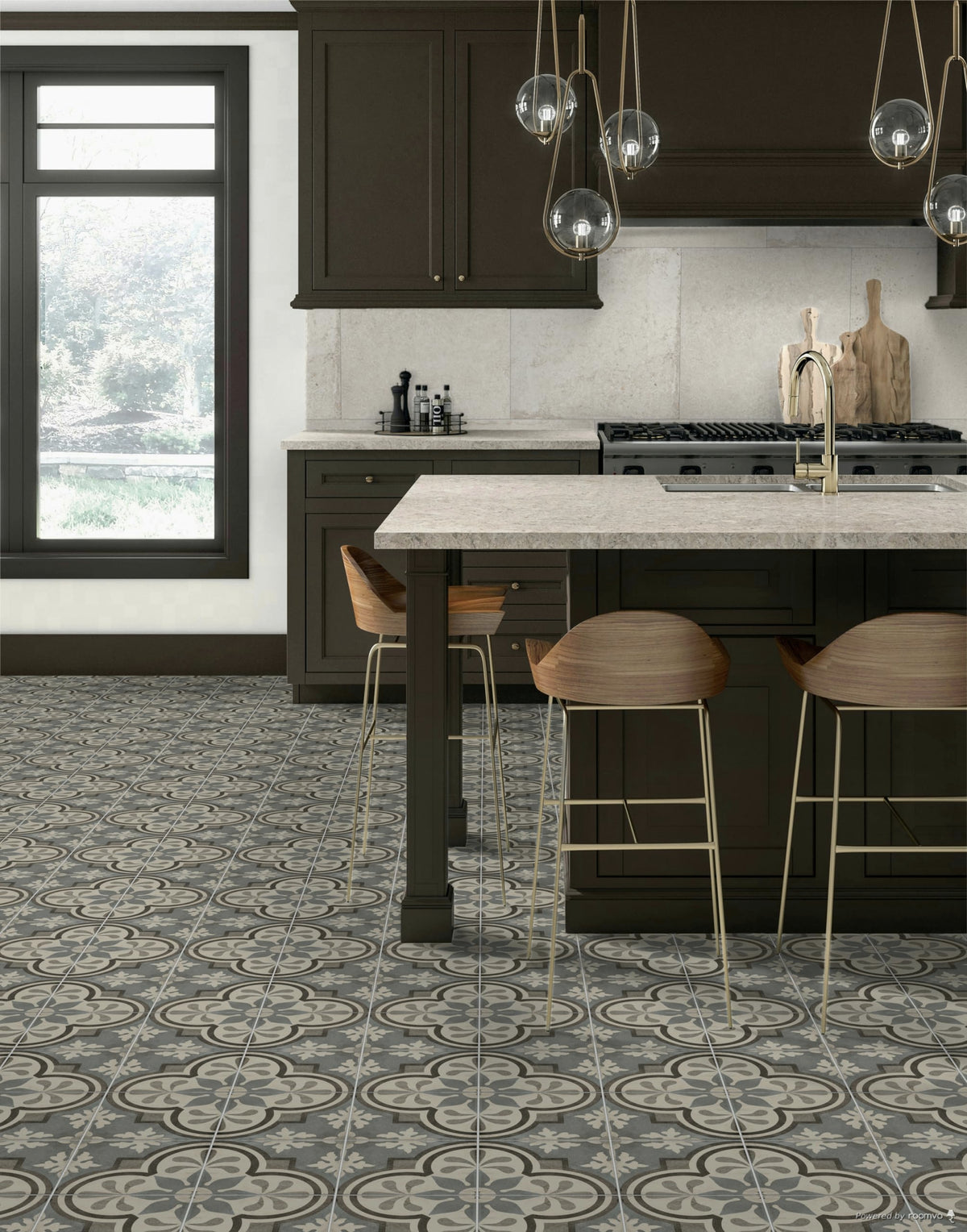 8x8 Whispers in Azure Encaustic Porcelain Tile Wall Floor (10)
