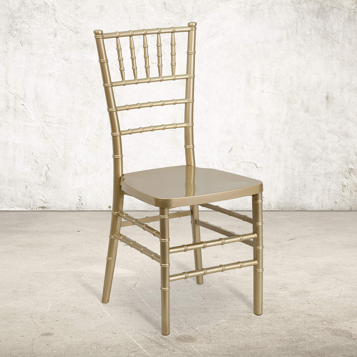 Hercules Resin Stacking Chiavari Chair, Gold
