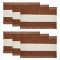Fall Caramel Farmhouse Rustic Placemats Set of 6-12x18 Inch