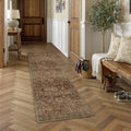 Brick Red Runner Rugs 2x8 Hallway Washable Rug Carpet