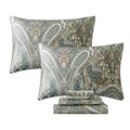 Paisley Sheets Set Queen Classic Boho Paisley Bedding Luxurious Bohemian Damask Paisley Bed Sheet Set Breathable 100%