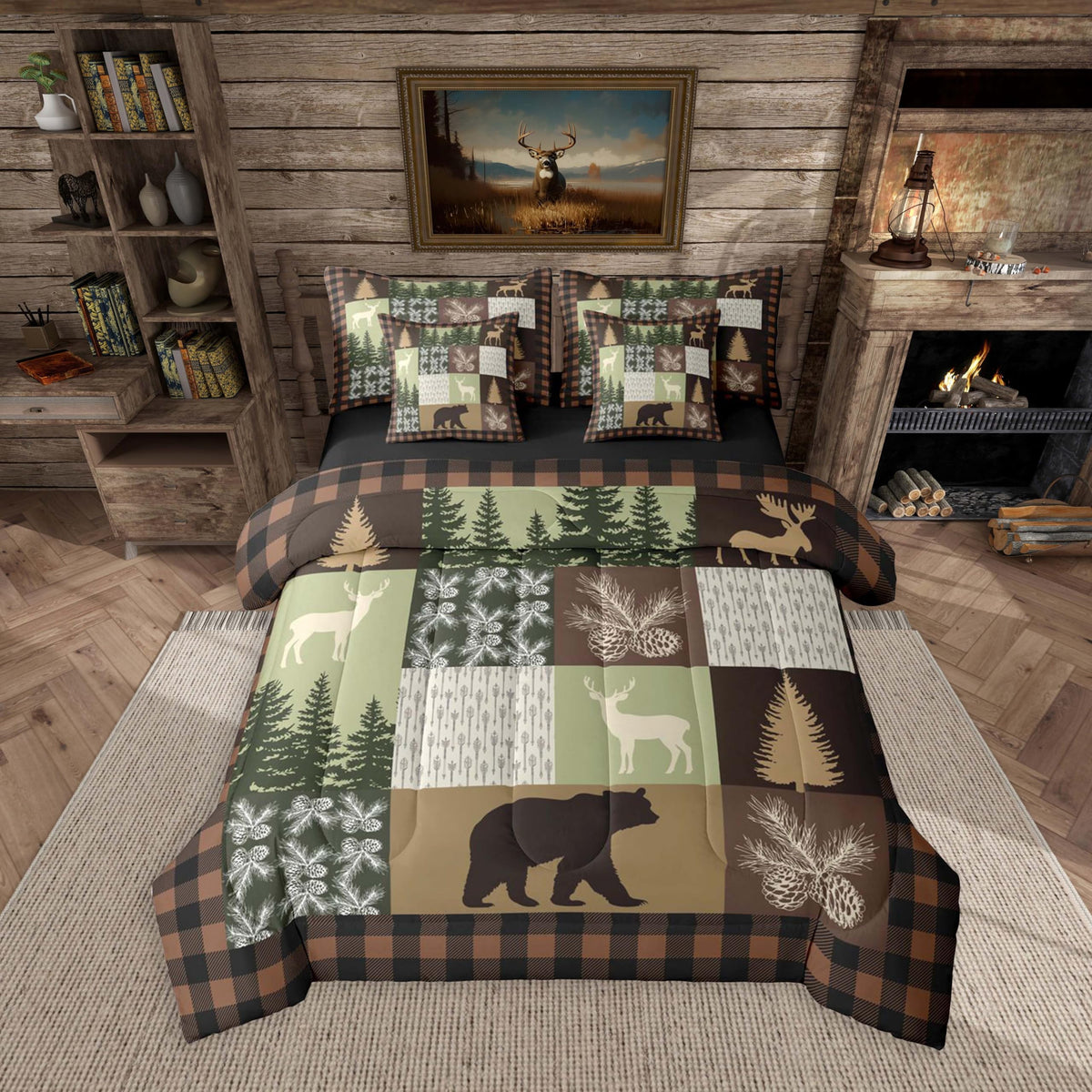 Cabin Lodge Comforter Set 7 Piece