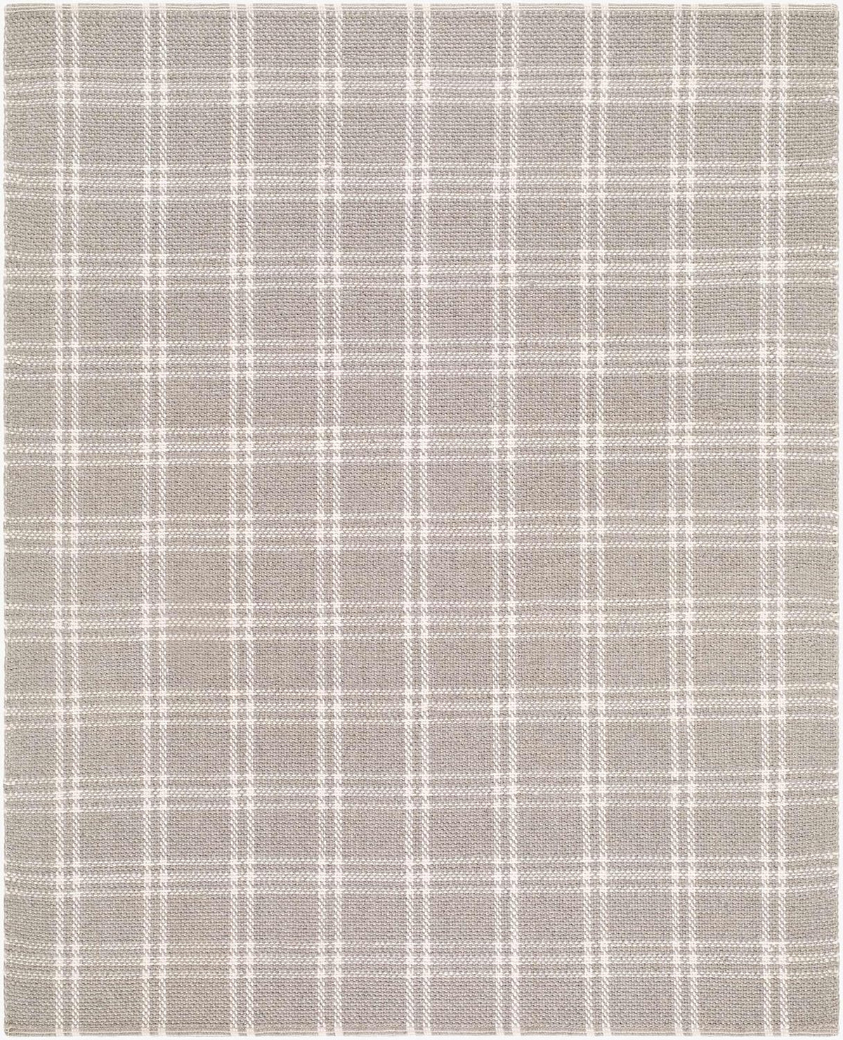 Dhyana Wool Living Room, Bedroom Area Rug - Plaid Checkered Geometric Striped - Contemporary Modern Minimalist