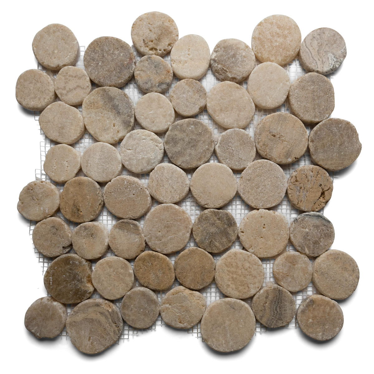 CNK Premium Hand-Sorted Natural Mosaic - 12" X 12" Unpolished Natural Stone, Bathroom, Kitchen, Backsplashes, Shower