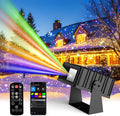 Outdoor Star Laser Projector, App & Remote Control 7 Colors Motion Smart Firefly Lights Christmas Snowflake