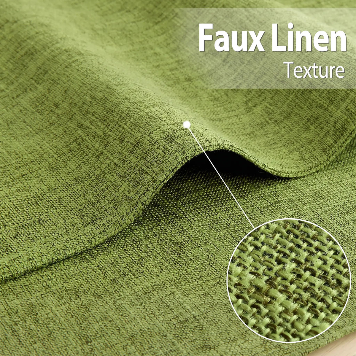 Faux Cotton Linen Placemats Set of 4, Cloth Dining Table Mats
