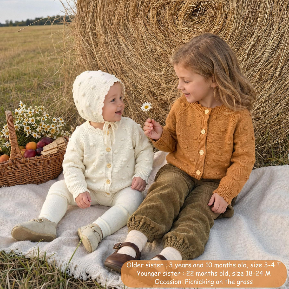 Baby Girl Cardigan,Cream Embroidery