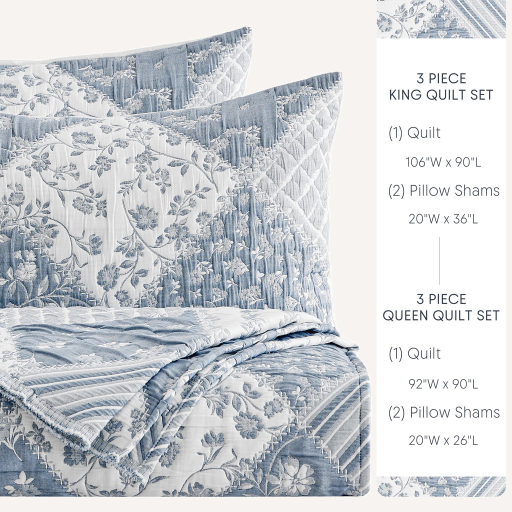 Jacquard Patchwork Quilt Set