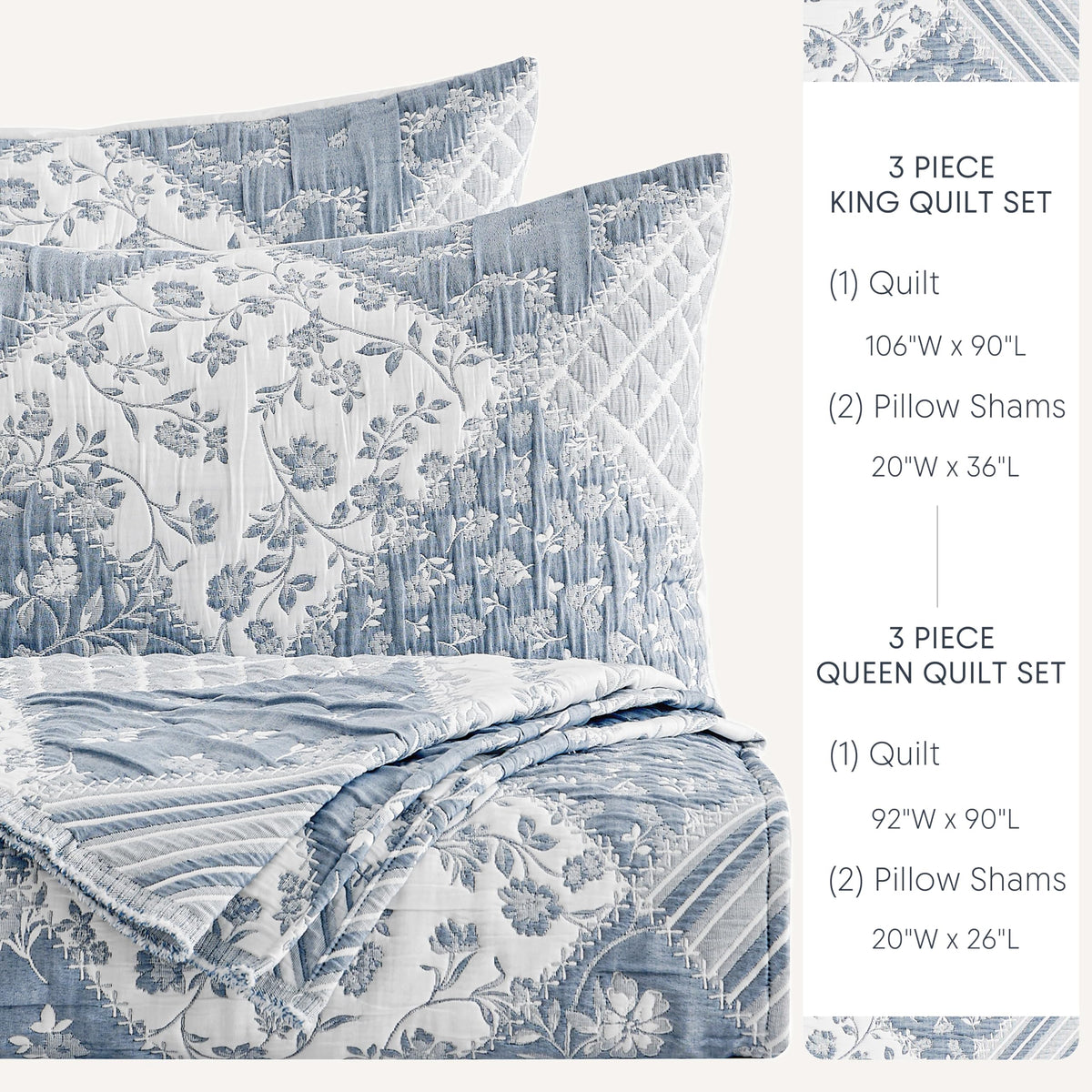 Jacquard Patchwork Quilt Set