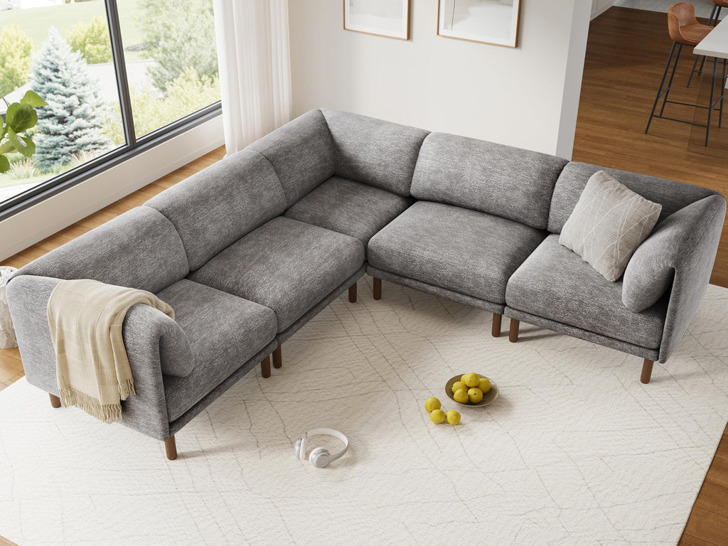 Cloud Sectional Couches, Modular Sectional Sofa, Grey