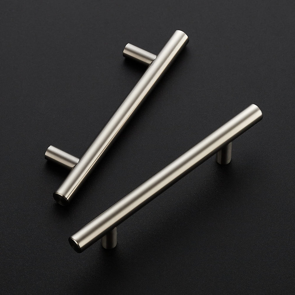 Brushed Nickel Cabinet Pulls Cabinet Handles 3-3/4 Inch CC, 10 Pack
