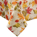 Autumn Leaves Fall Printed Tablecloth, Multicolor - 60"W x 120"L