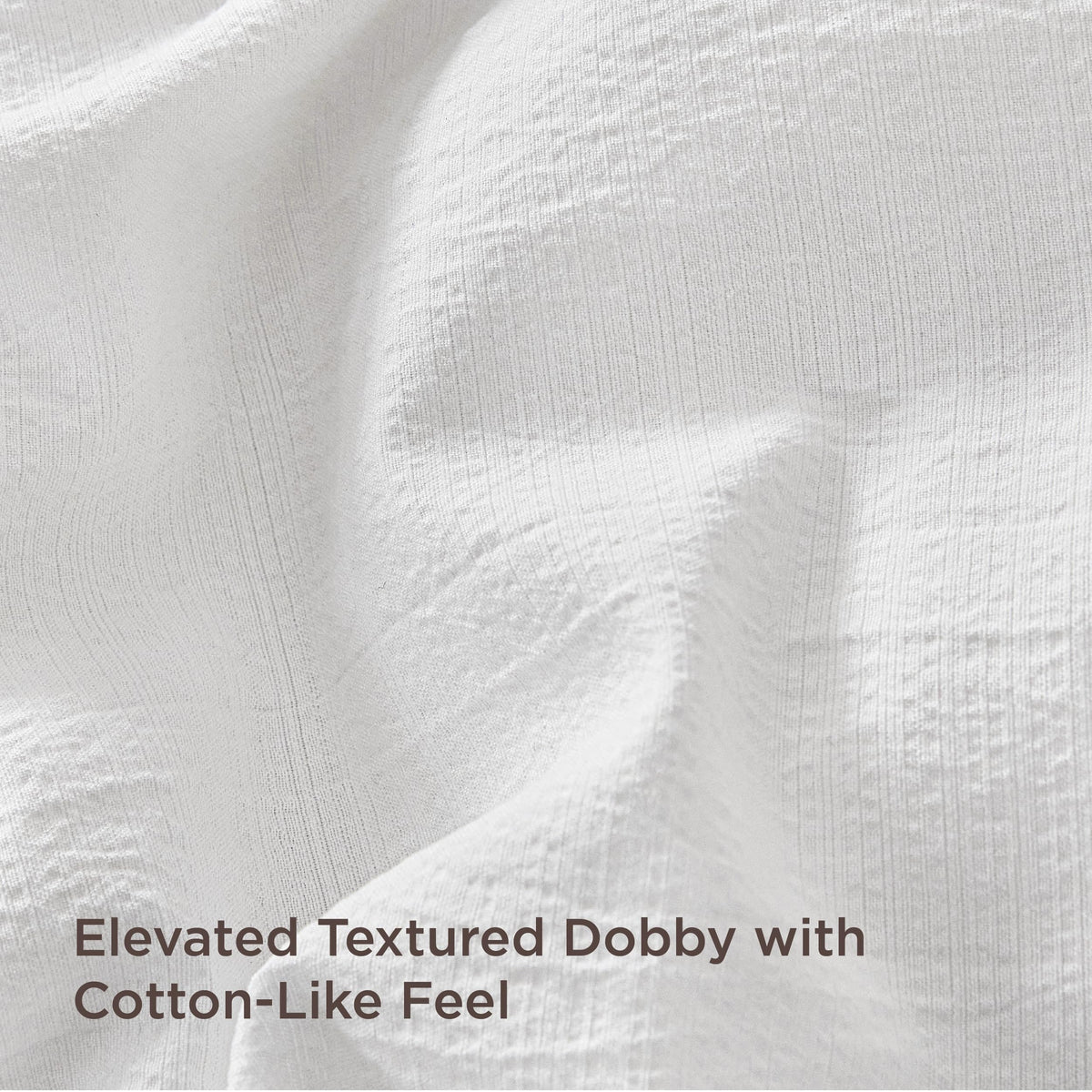 Textured Duvet Cover King Size - Cotton-Like Polyester Jacquard Duvet Cover Set for All Seasons - 3 Pieces Elevated