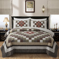Quilt Set, Vintage Patchwork 118"x102"