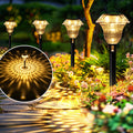 Solar Pathway Lights, Waterproof Fall Garden Decor 6 Pack Warm White