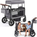 Stroller Wagon for 2 Kids, Foldable Seater with Canopy