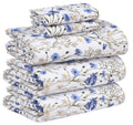 100% Cotton Split King Sheets, Percale Sheet Set, Sweet Pea