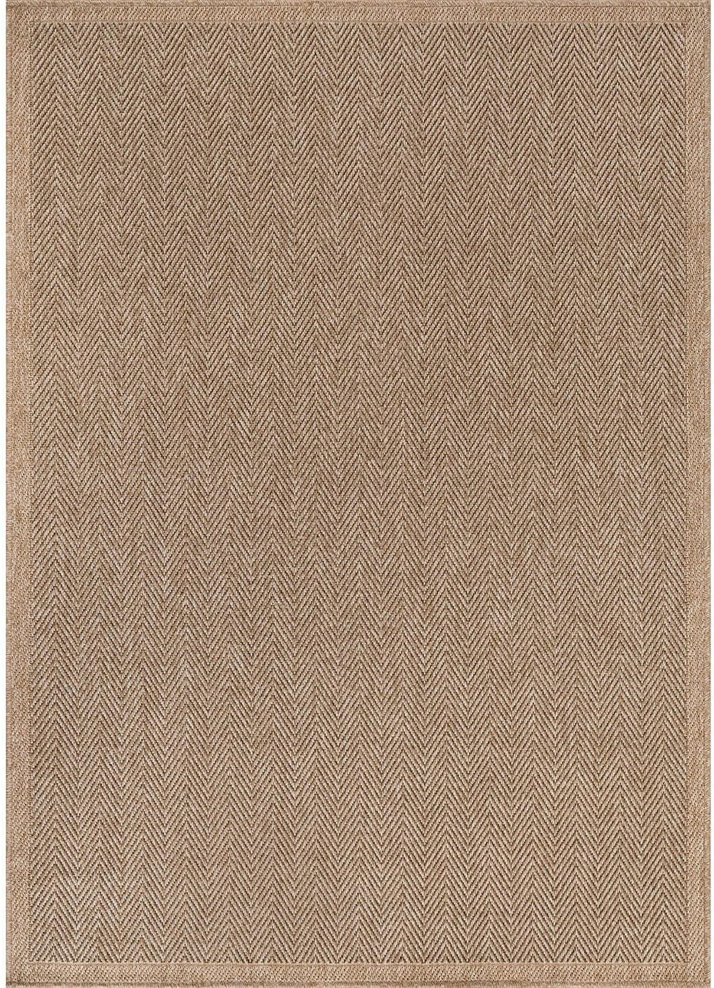 Easy Jute Rug 8x10, Indoor Outdoor Natural Color Fiber Area Rugs Rug Herringbone Seagrass Boho Woven Design