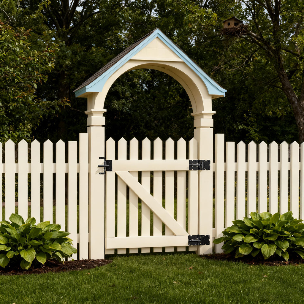 Carbon Steel Vinyl Wood Fence Self Closing Gate Hinges Black(2063-cs-p)