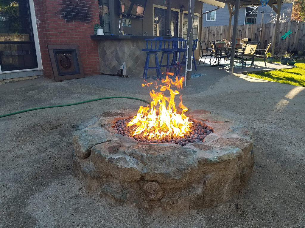 EasyFirePits Complete LP Deluxe Fire Pit Kit & Lifetime Warranted 316 Stainless Steel Burner Choice (18.00, 18 Inch