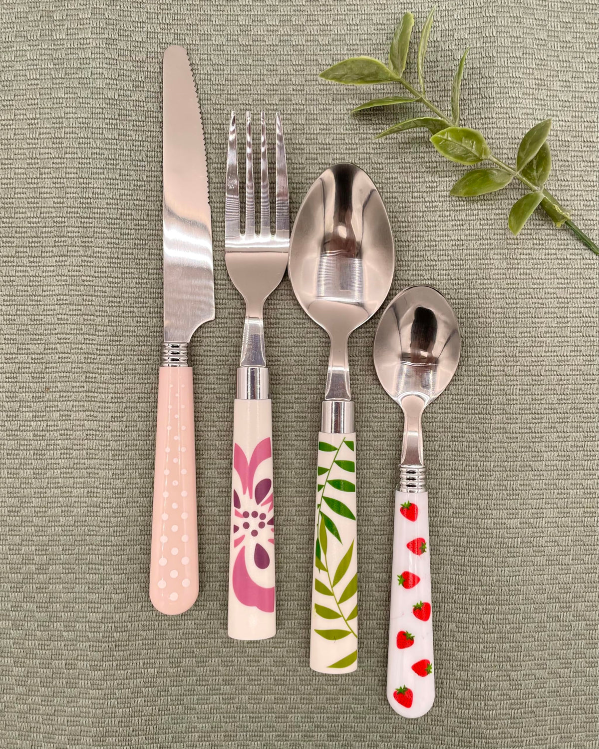 Eclectic Mosaic Mix & Match Stainless Steel Flatware Collection, Set of 16