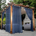 Waterproof Indoor/Outdoor Sheer Curtains 2 Panels