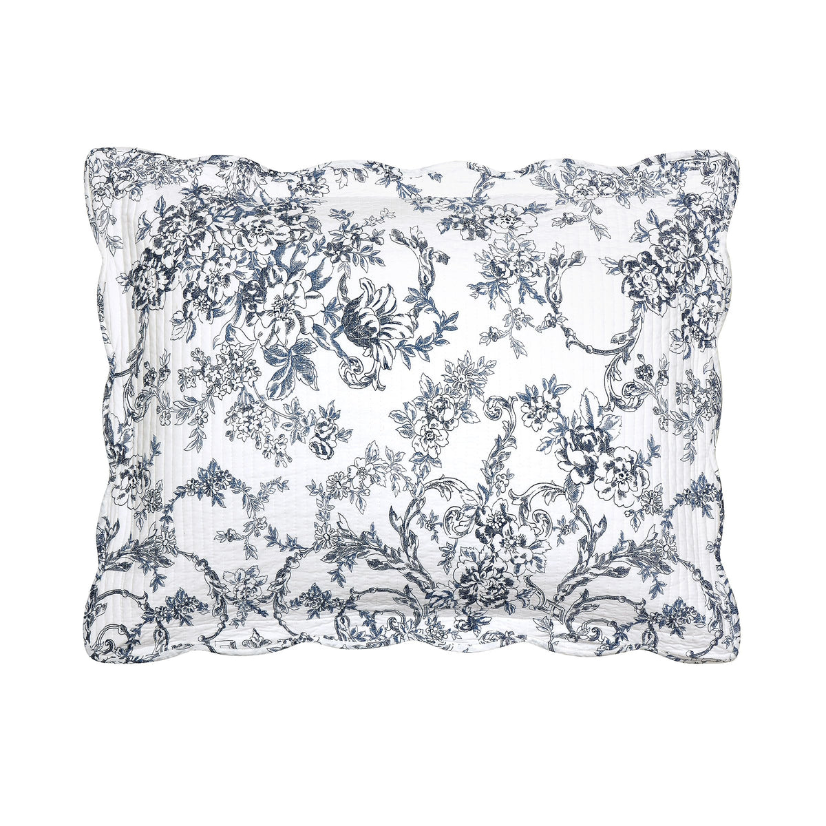 Garden Toile 3-Piece Reversible Quilt Set - Lightweight Coverlet Set