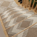 15 Pack Non Slip, 3D Peel and Stick Carpet for Wooden Steps Indoor, Washable Reusable Stair Runner Rugs for Dogs &