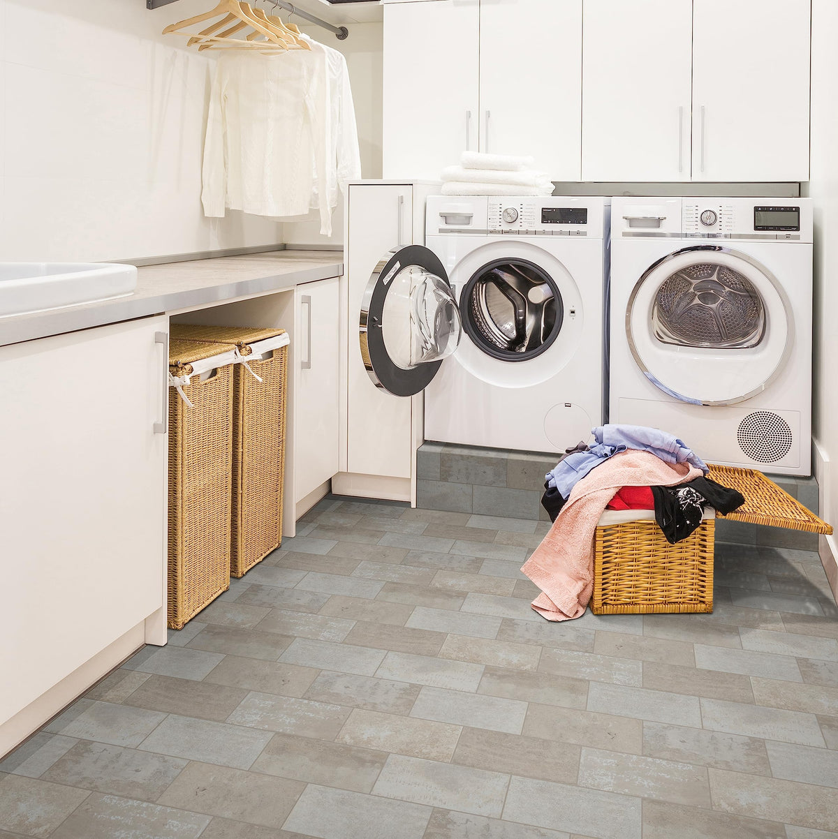 Porcelain Subway Floor & Wall Tile | Capella Ivory Brick | 5" x 10"