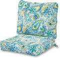 2-Piece Outdoor Deep Seat Cushion Set, Paisley