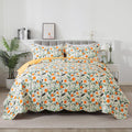 Floral Quilt Sets - Botanical Bedspreads 3-Piece, Wildflower Coverlet for Beds, Lightweight Bed Cover, All