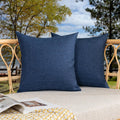 Outdoor Waterproof 22"x22" Pillow Covers 2 Pack, Blue