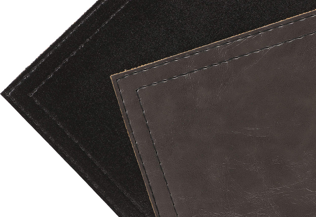 Waterproof PU Placemats, Faux Leather Dinging Table Mat, Set of 6, Easy to Wipe Off Scrub Vinyl Mat, Heat & Stain