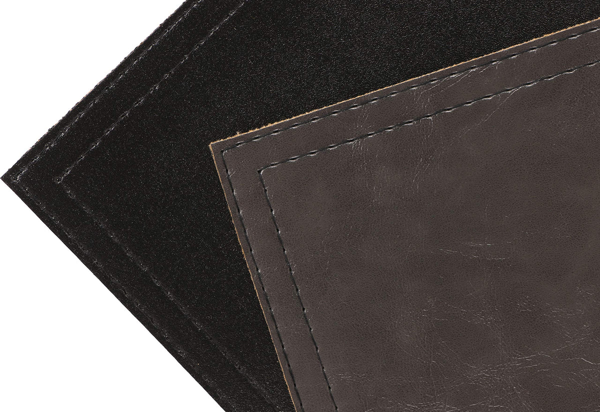 Waterproof PU Placemats, Faux Leather Dinging Table Mat, Set of 6, Easy to Wipe Off Scrub Vinyl Mat, Heat & Stain