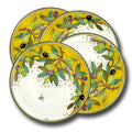Italian Ceramic Dinnerware Set - Hand Painted Kitchen Dishes Set for 4 - Made in Italy Tuscany - Dinner Plates - Home