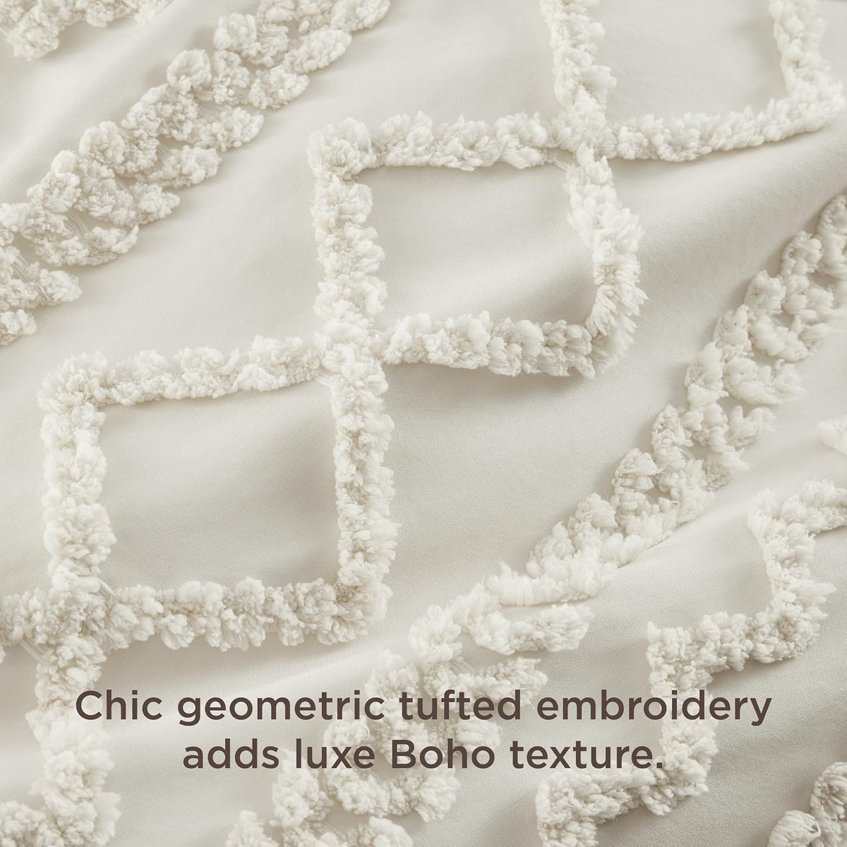 Boho Duvet Cover, Soft & Comfortable Elegant Design Boho Bedding for Decoration, Machine Washable Comforter