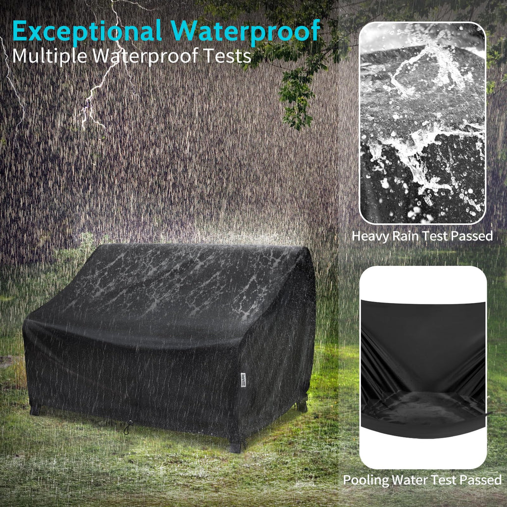 Patio Furniture Sofa Cover Waterproof, Fit 88W x 40D x 33H inch