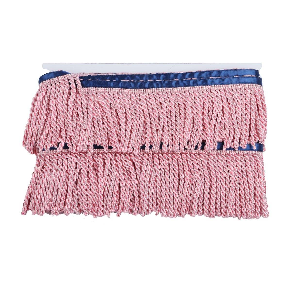 Curtain Fringes Bullion Fringe Trim with Blue Ribbon Sewing