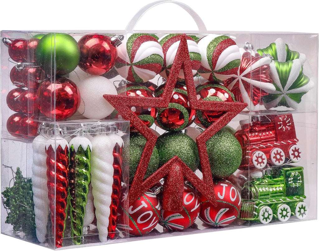 100ct Christmas Ornaments Tree Decorations Set