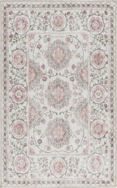Machine Washable Indoor Area Rug - Small, Easy Cleaning & Non-Shedding, Ideal for High Traffic Areas, Moroccan