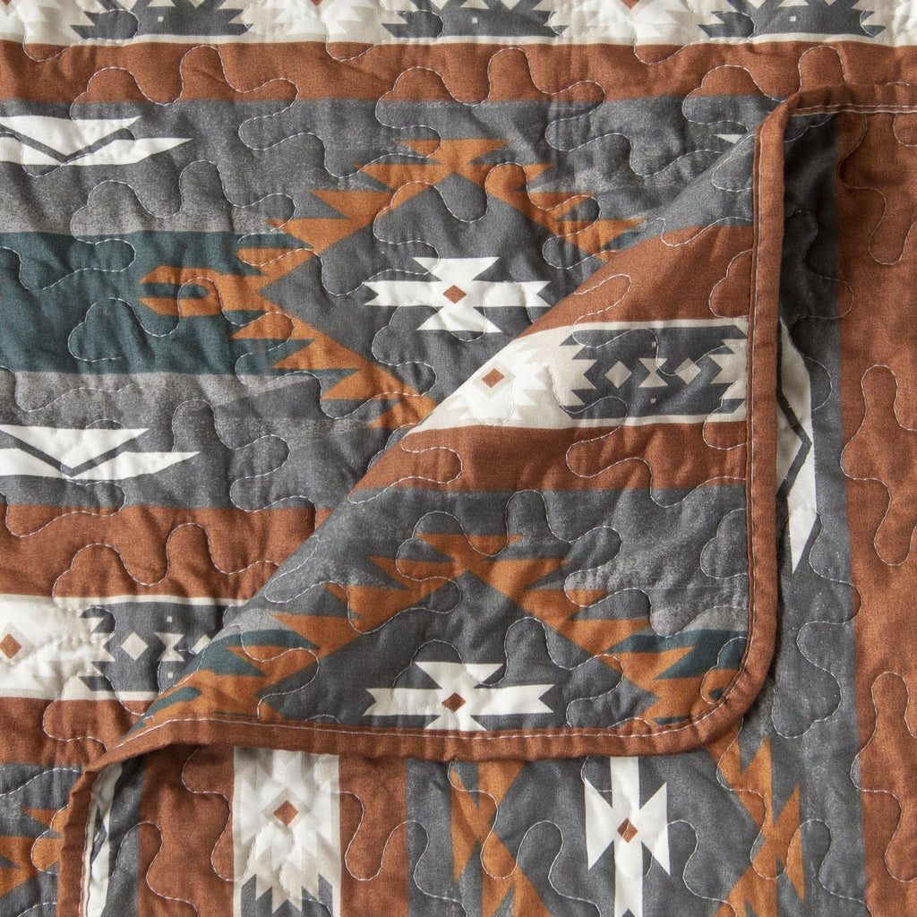 Aztec Country Bedding Set, Southwestern 2-Piece Microfiber Quilt Set, Checotah