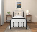 Golden Gate Beds Vintage Wrought Iron Bed Frame with Classic Metal Platform Base, Headboard and Footboard, No Box