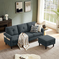 Sectional Sofa Couches for Living Room, L Shaped Couch 3-Seat Convertible Sectional Sofas with Removable Storage