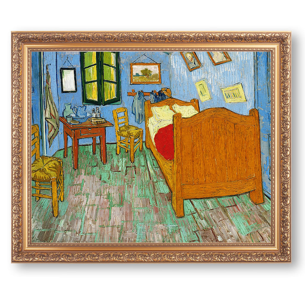 Bedroom in Arles by Vincent Van Gogh, Gold-Framed Art