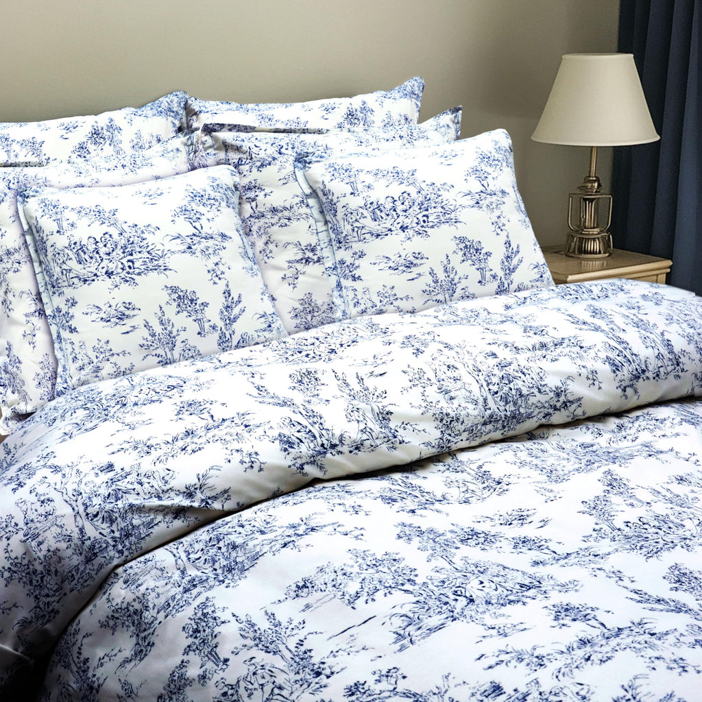 Duvet Cover Set - 100% Cotton French Country Toile