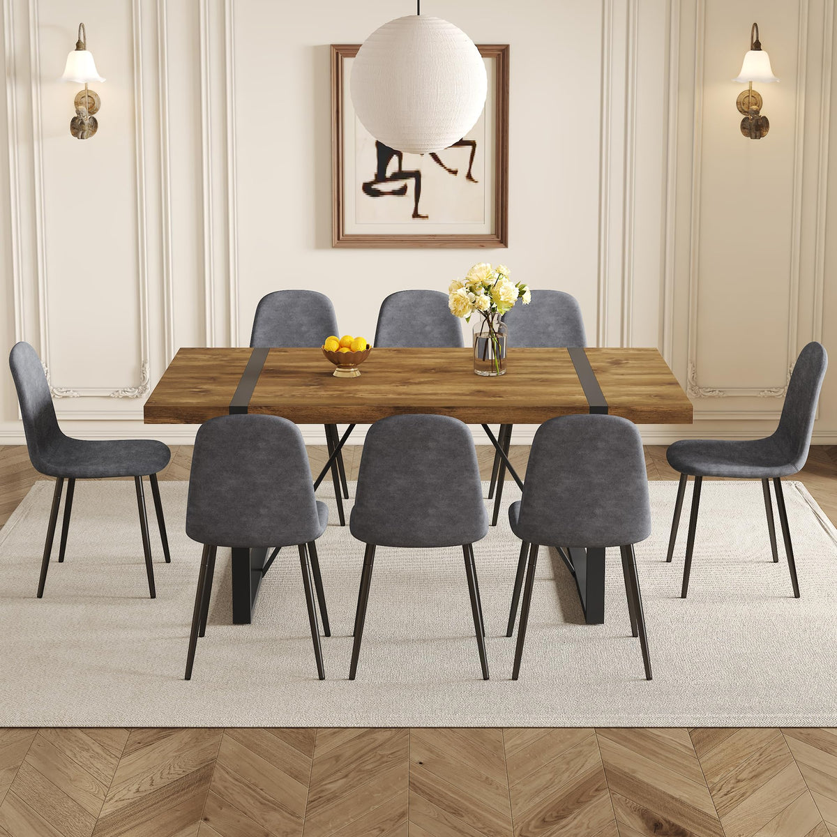 Dining Table Set for 8, Dining Room Table Set for 8