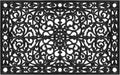 AZ900222436 Gatsby Rubber Doormat, 24" x 36", Black