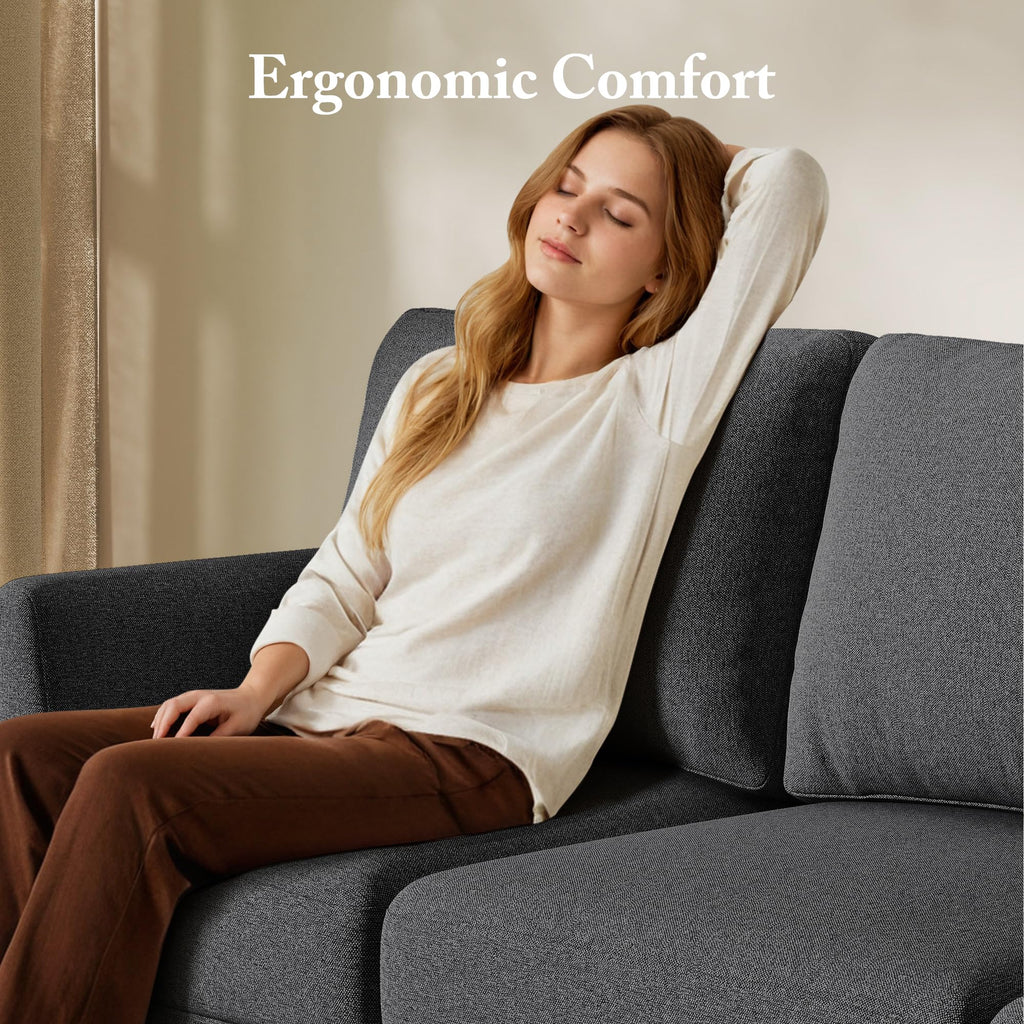 3 Seater Sofa Couches, 89" Deep Seat Couch