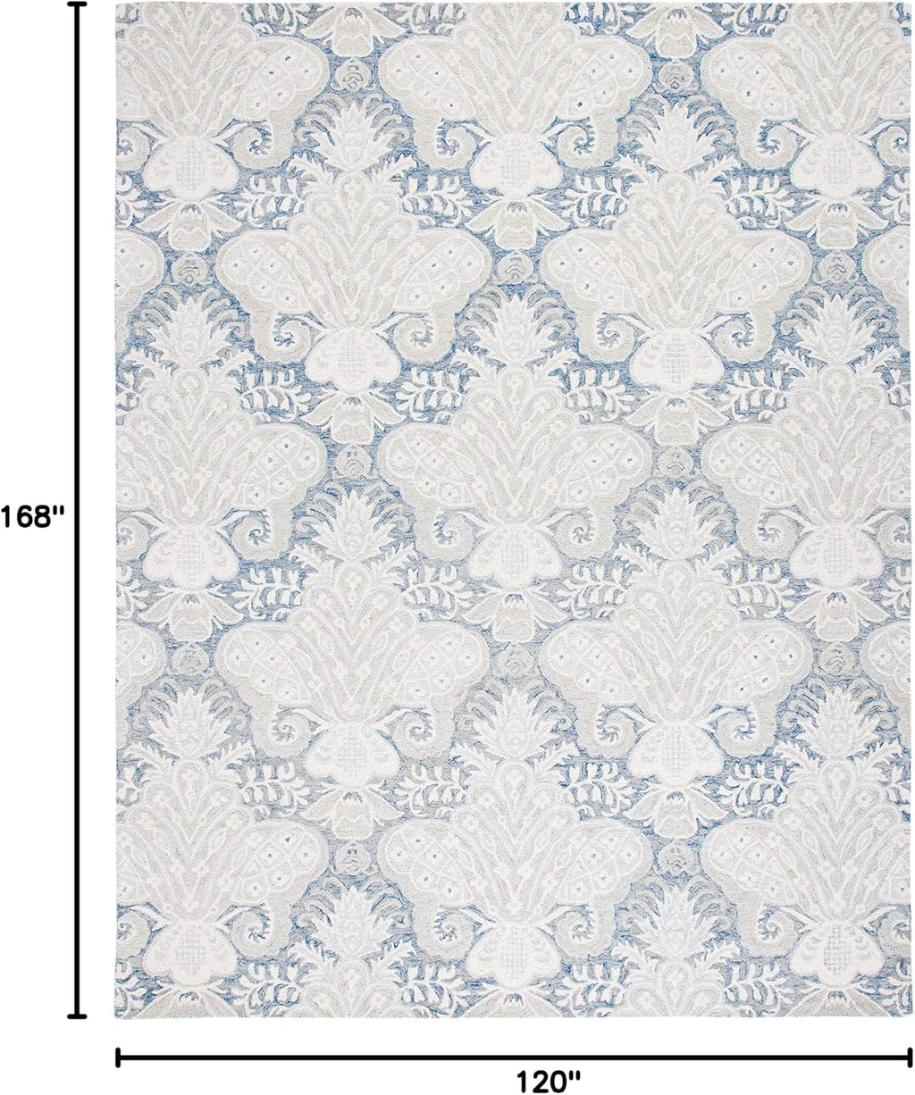 Micro-Loop Collection Area Rug, Beige, Handmade Wool, Ideal for High Traffic Areas in Living Room
